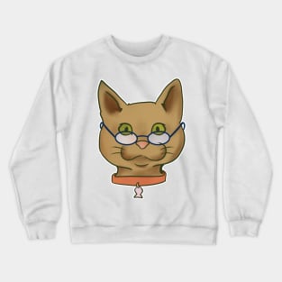 Cat Wearing Sunglasses Crewneck Sweatshirt